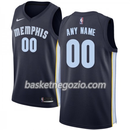 Canotte Uomo Memphis Grizzlies Personalizzate Nike 2017-18 Navy Swingman